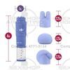 Vibrador estimulador con 3 cabezas intercambiables